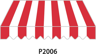 home Trends Markisenstoff 4m Markise mit Volant 4 x 3 m Markisenbespannung ersatzstoff 387 x 300cm B