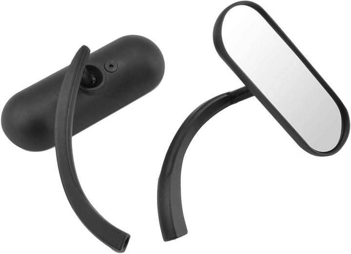 NATGIC 1 Paar Universal Motorrad Rückspiegel Mini Oval Motorrad Endspiegel Einstellbares DIY-Werkzeu