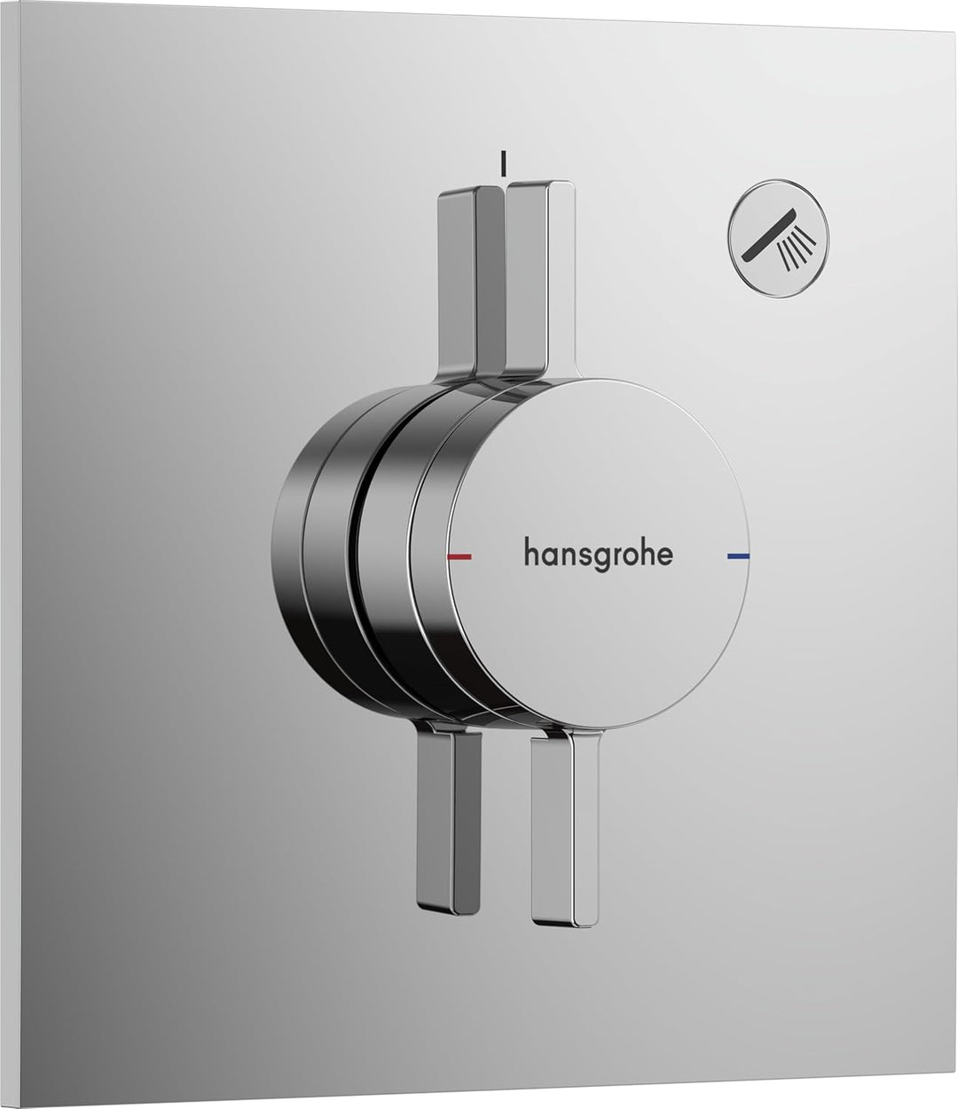 hansgrohe DuoTurn E - Duscharmatur Unterputz für 1 Verbraucher, Mischbatterie Dusche eckig, Einhebel