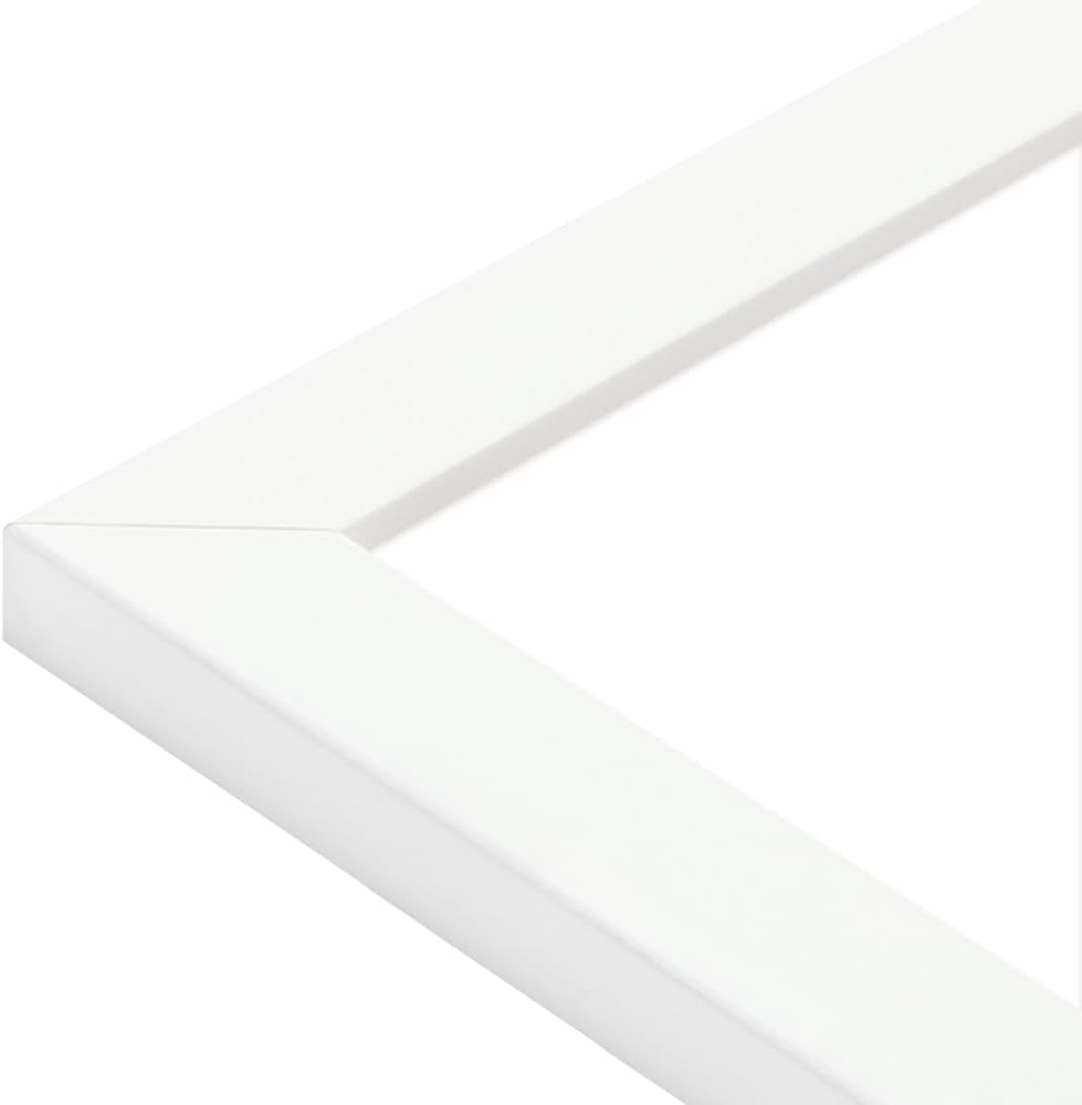 WANDStyle Bilderrahmen Modern 30x60cm I Farbe: Weiss I Fotorahmen I klassischer weisser Bilderrahmen