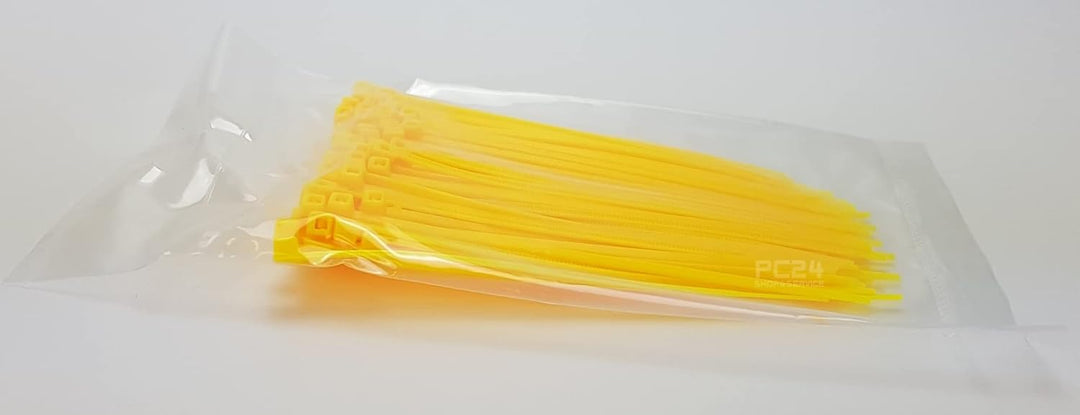 Kabelbinder 100mm Gelb 2500Stck. | Sparpaket | Premiumqualität von PC24 Shop & Service 1. 2500Stck.