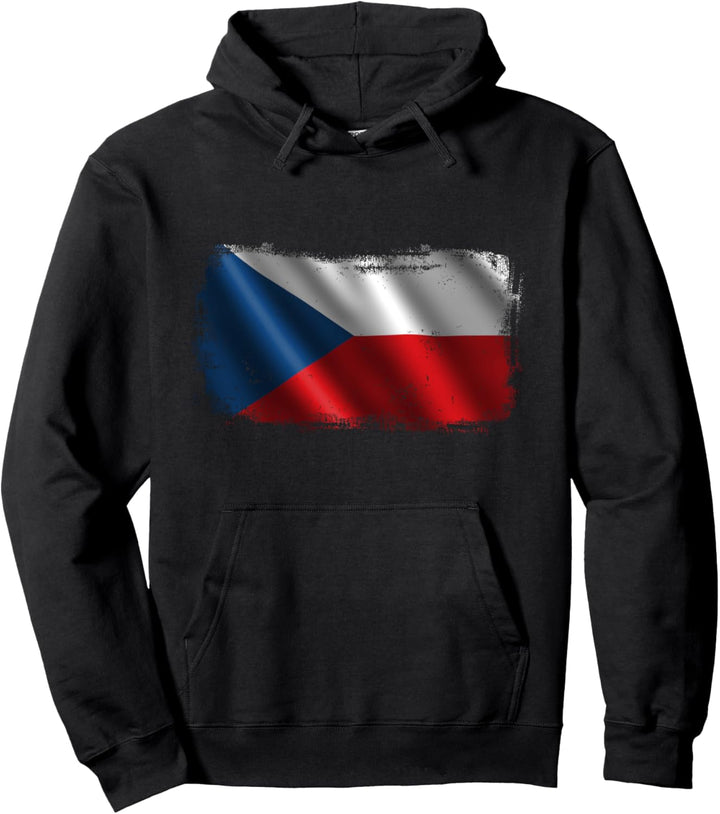Nationalflagge der Tschechischen Republik Pullover Hoodie