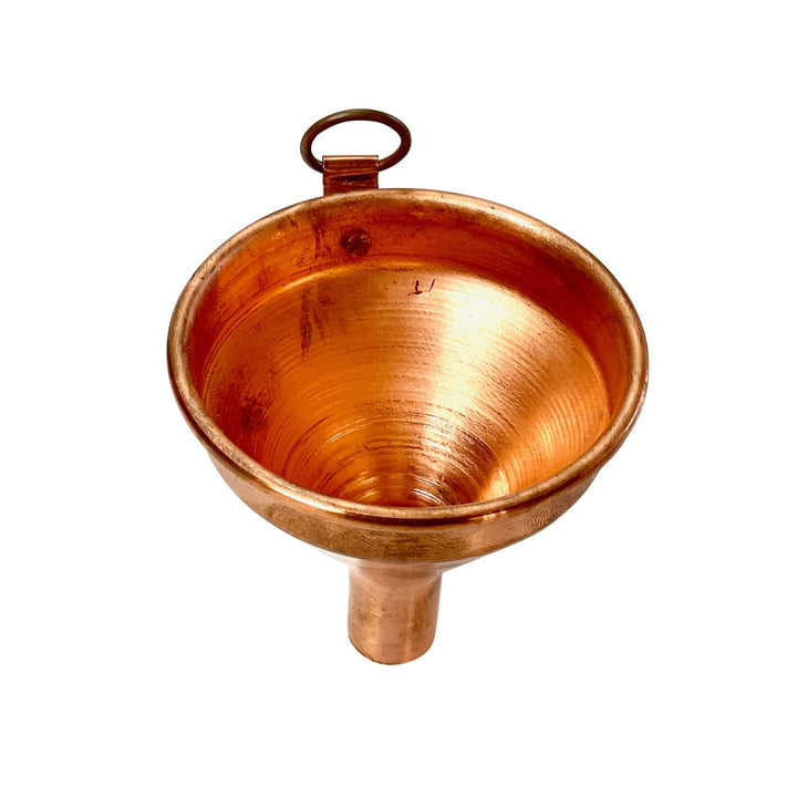 CopperGarden Trichter aus blankem Kupfer I Einfülltrichter 7 cm Durchmesser I Kupfertrichter zum Ein