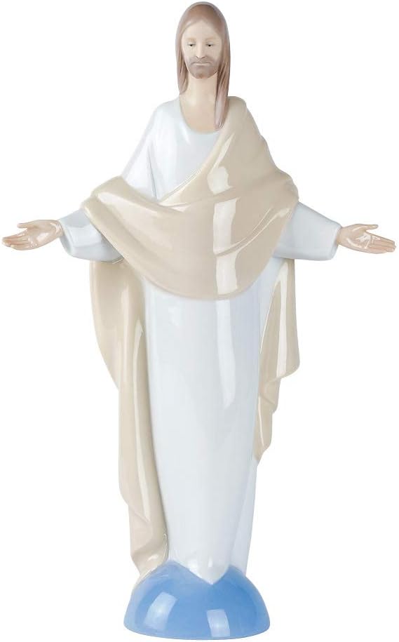 NAO Porzellanfigur Jesus Christus 30x18 cm Weiss, 30x18 cm Weiss