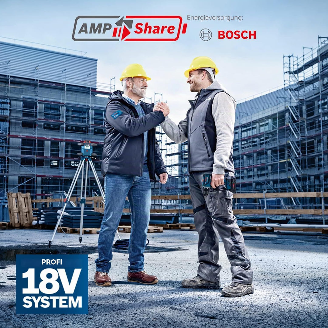 Bosch Professional 18V System Akku-Drehschlagschrauber GDS 18V-450 PC Anziehmoment 450 Nm, Losbrechm