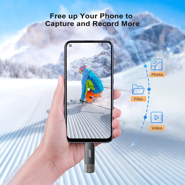 1 Stück USB-Stick 512 GB 3.0 JOIOT PenDrive USB C 3.0 2 in 1 USB C Stick für Handy 512 GB Speicherst