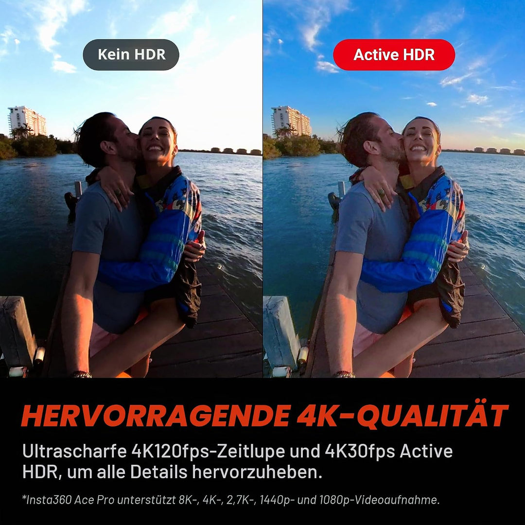 Insta360 Ace Pro Creator-Kit - wasserdichte Action-Kamera, zusammen mit Leica entwickelt, 1/1,3"-Sen