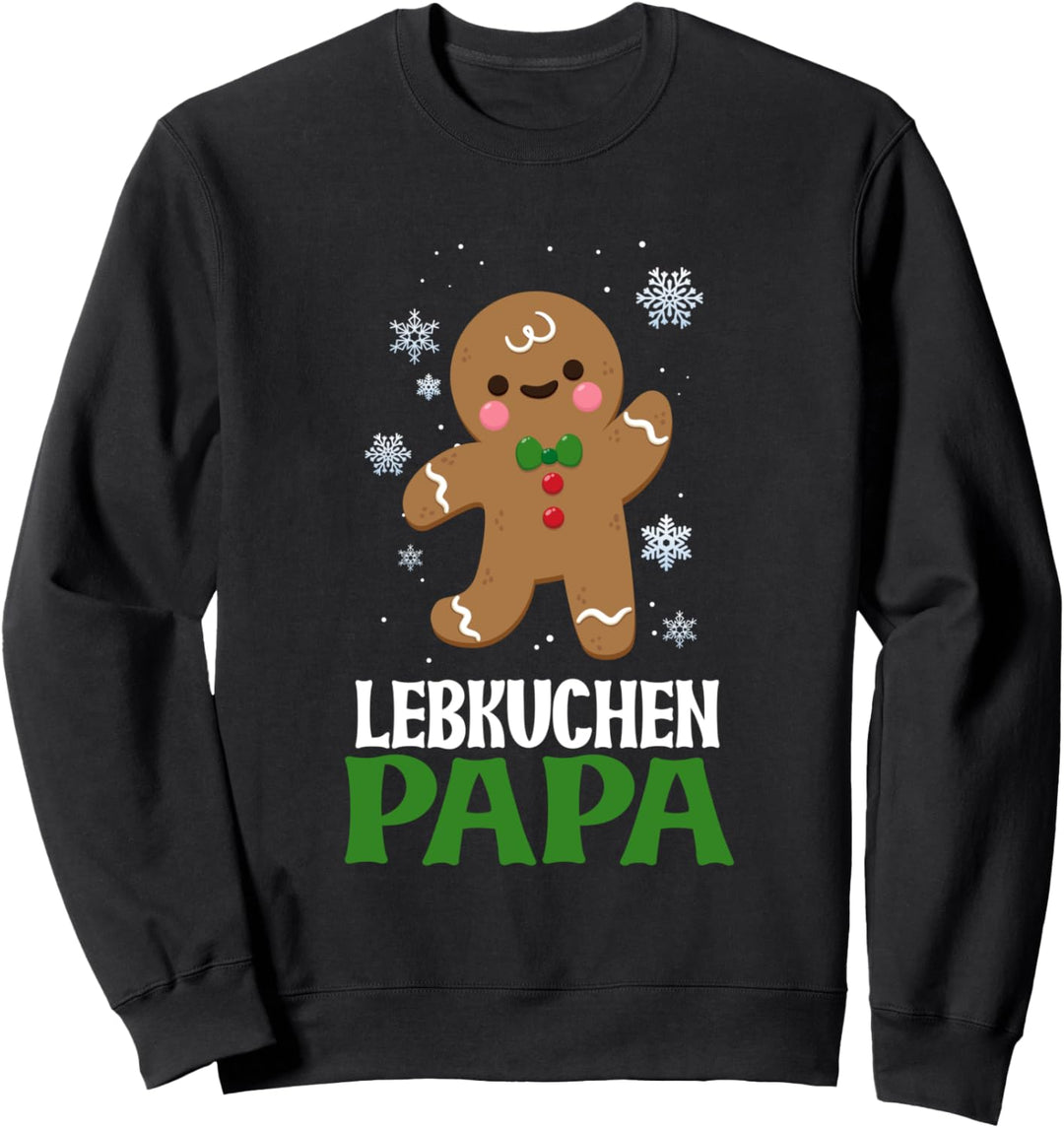 Lebkuchen Papa Kostüm Weihnachten Partnerlook Christmas Sweatshirt