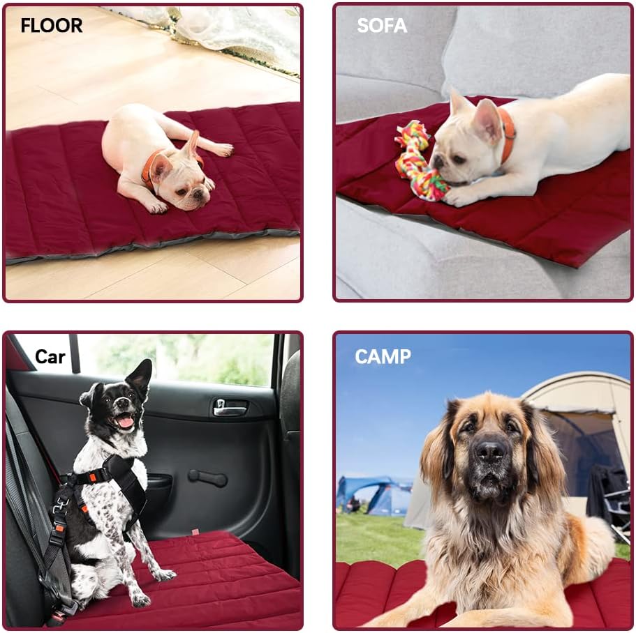 XIAPIA wasserdichte Hundematte für Outdoor, Waschbares Hundebett, Antistatik, Hygienisch, Faltbar, G