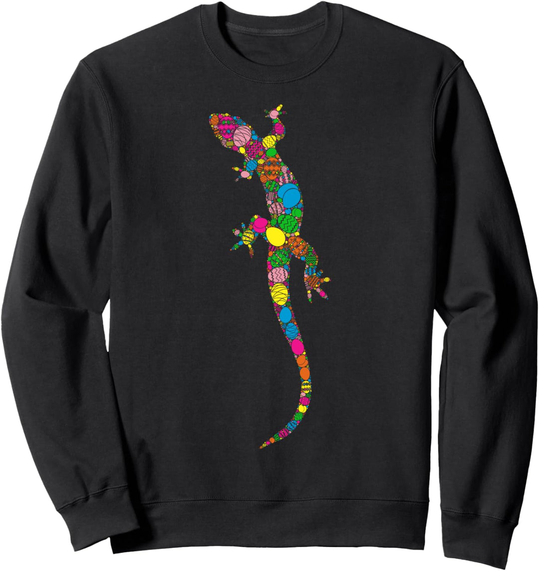 Bunte Ei Eidechse Frauen Männer Kinder - Ostern Sweatshirt