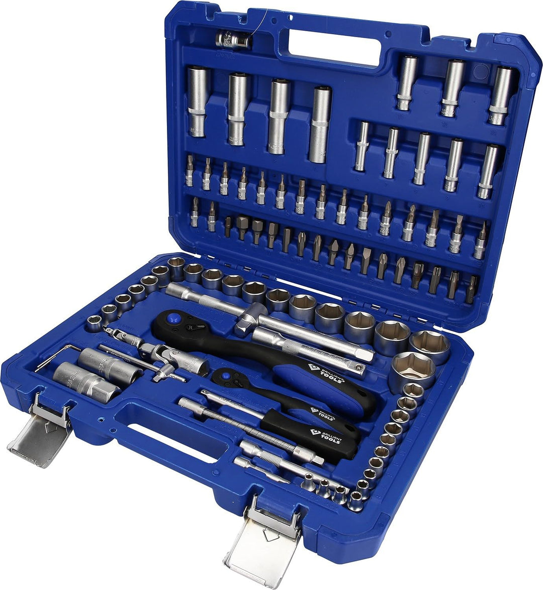 BRILLIANT TOOLS BT023094 Steckschlüssel-Satz, 94-tlg, 1/4", 1/2" [Powered by KS TOOLS] 94-tlg. 1/4"6