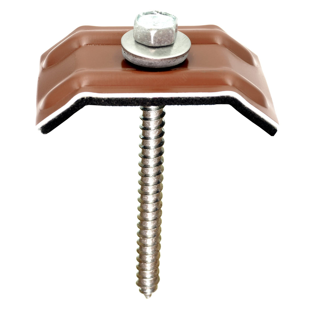 200 Stück Kalotten 33/48 48 Rotbraun RAL 8012 für Trapezblech Siegmetall S35/207 M35.1/207 TP18 Well