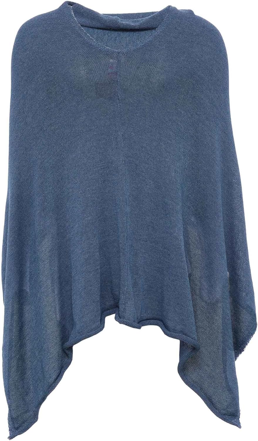 "Cashmere Dreams Poncho-Schal aus Baumwolle - Hochwertiges Cape für Damen - Umhängetuch und Tunika -