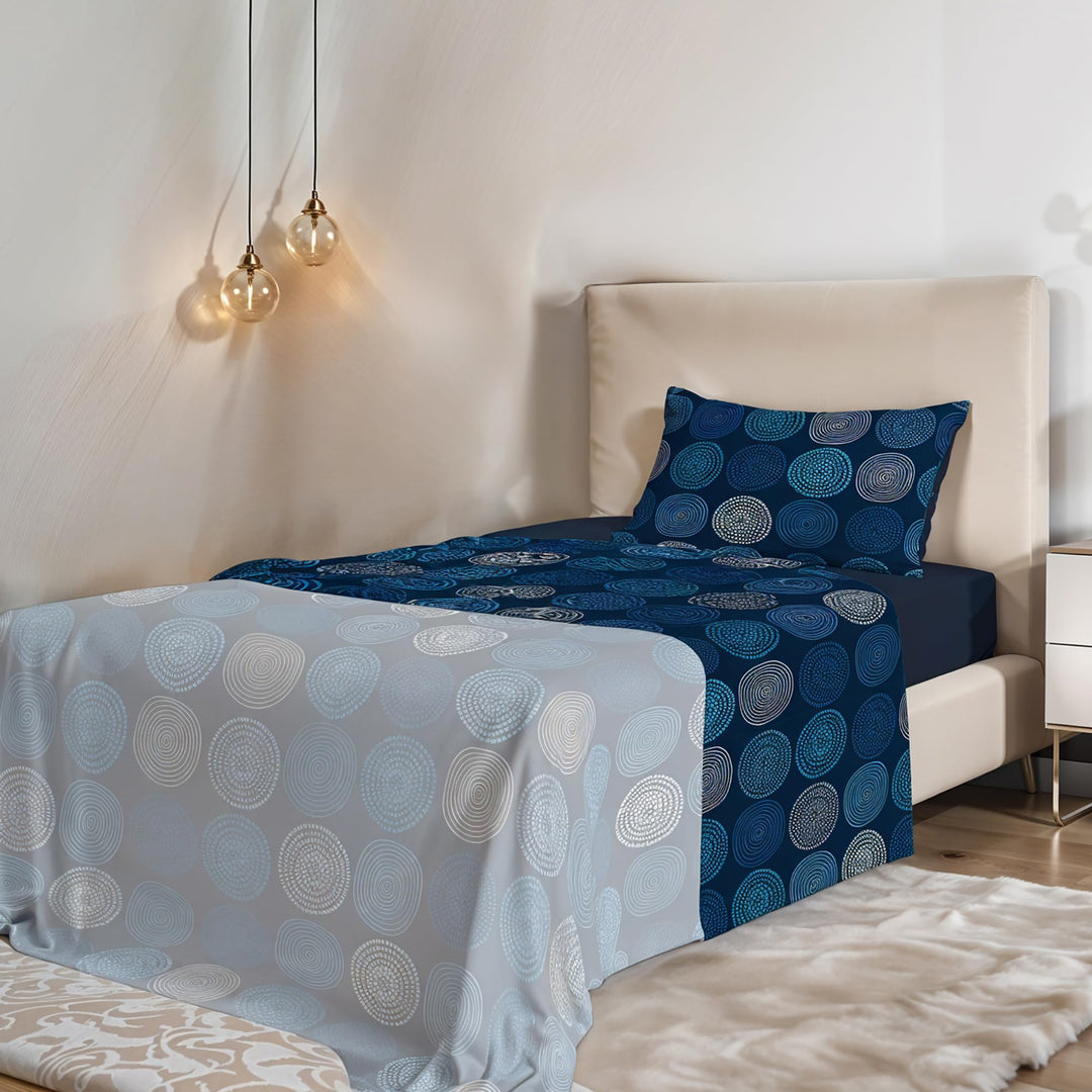Fantasy Italian Bed Linen Bettwäsche, Ipnotic, Kleine doppelte, Mikrofaser, Hypnotisch Ipnotic Klein