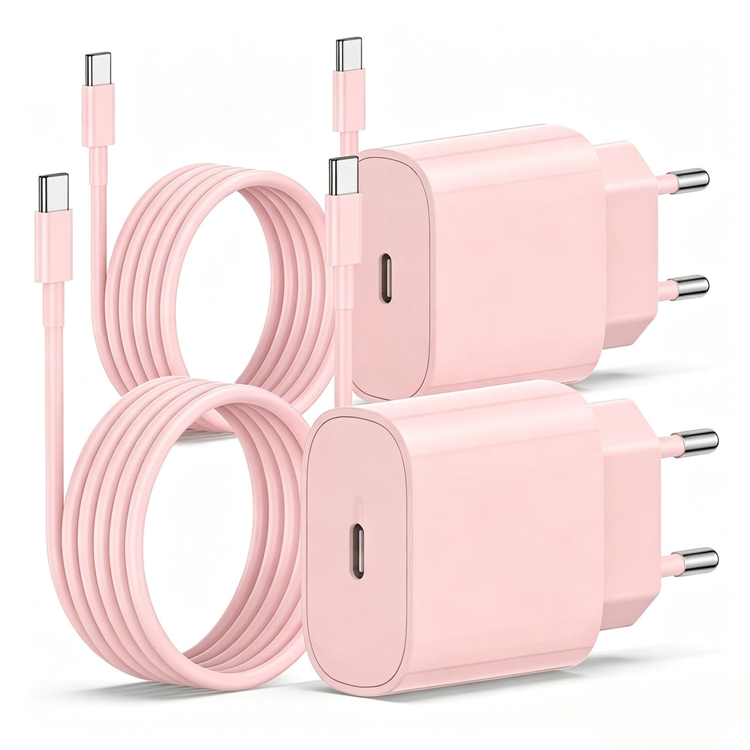 2Pack USB C Ladegerät Ladekabel für iPhone 17/17 Pro/16 Pro Max/15 Pro/15 Plus, iPad, MacBook, Samsu