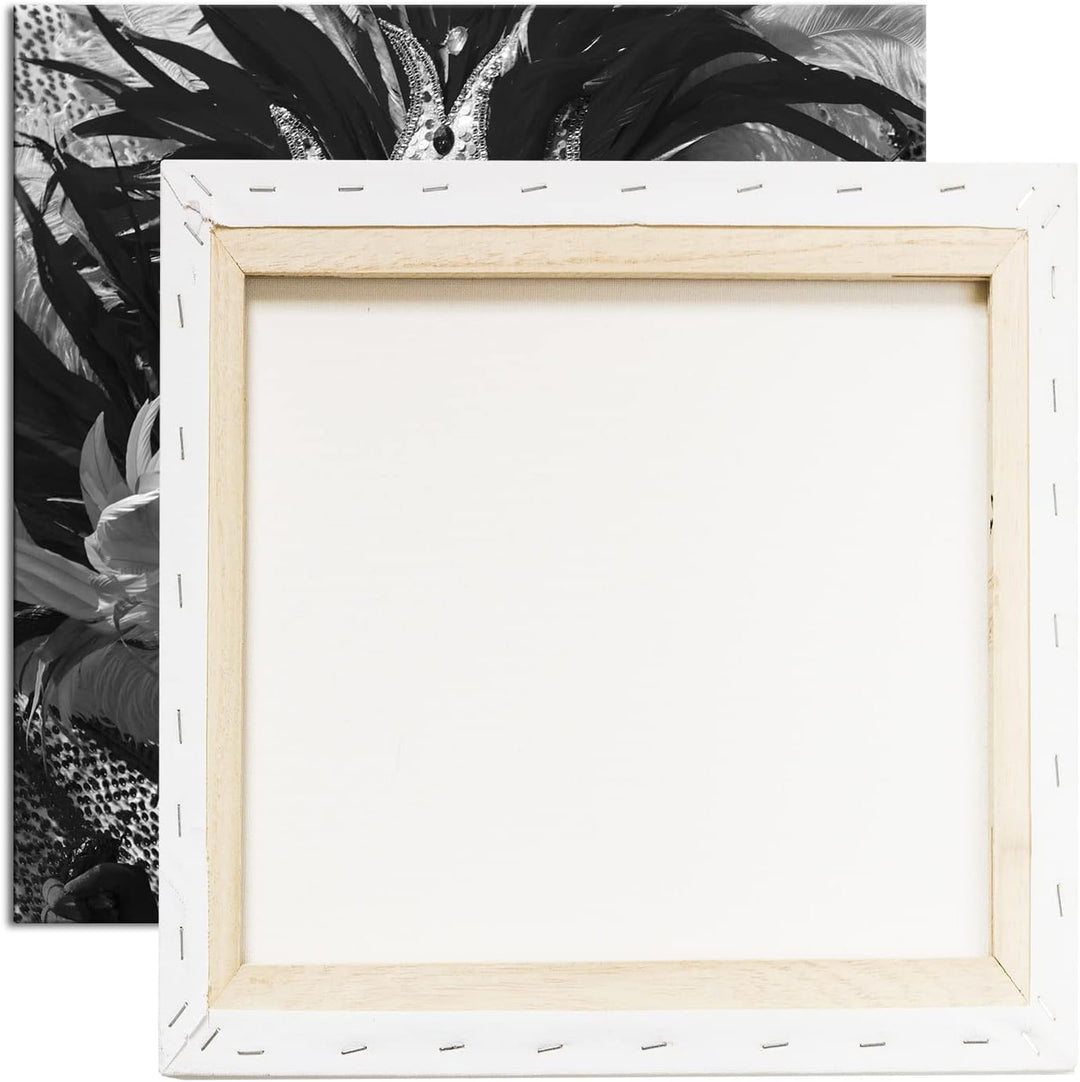 Karneval Parade in Rio Format: 60x60 Effekt: Schwarz&Weiss als Leinwandbild, Motiv fertig gerahmt au