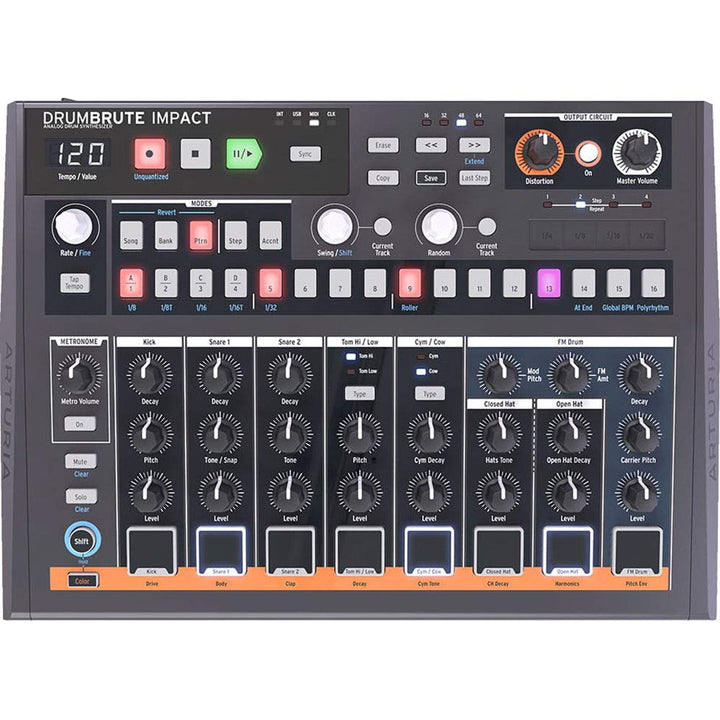 Arturia Drumbrute Impact Analog Trommel Maker Mehrfarbig, Mehrfarbig