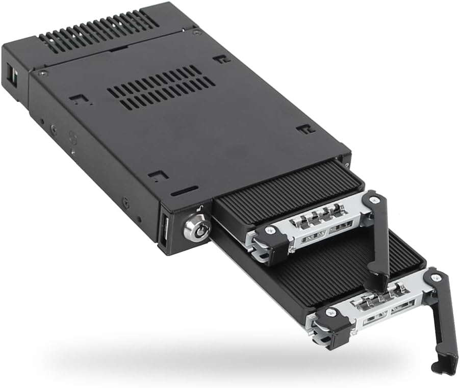 ICY DOCK ToughArmor MB834M2K-B - 2X M.2 NVMe PCIe4.0 bis zu 64Gbps SSD zu 2X MiniSAS HD Hot Plug Wec