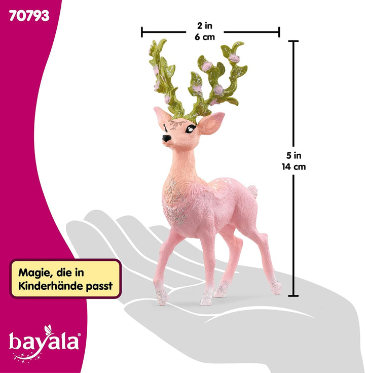 SCHLEICH BAYALA | Magischer Hirsch 70793 | detailgetreue Figur mit hübscher Gesichtszeichnung | Gesc