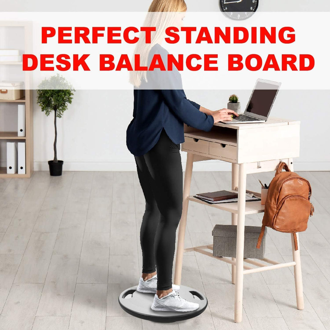 Yes4All Balance Board inkl, Wackelboard Sport mit Griff und Rutschfester Oberfläche; Wackelbrett Bal