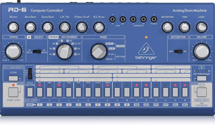 Behringer RD-6-BU Blau RHYTHM DESIGNER RD-6 Single, Blau RHYTHM DESIGNER RD-6 Single