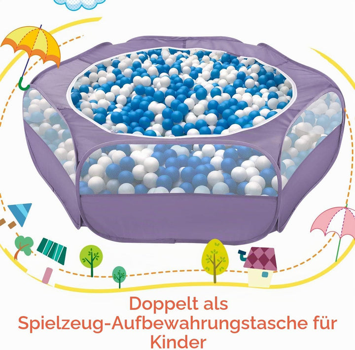 Pawaboo Kleintiere Freigehege, Wasserdicht Faltbar Kaninchen Freilaufgehege für Hasen Hühner Kätzche