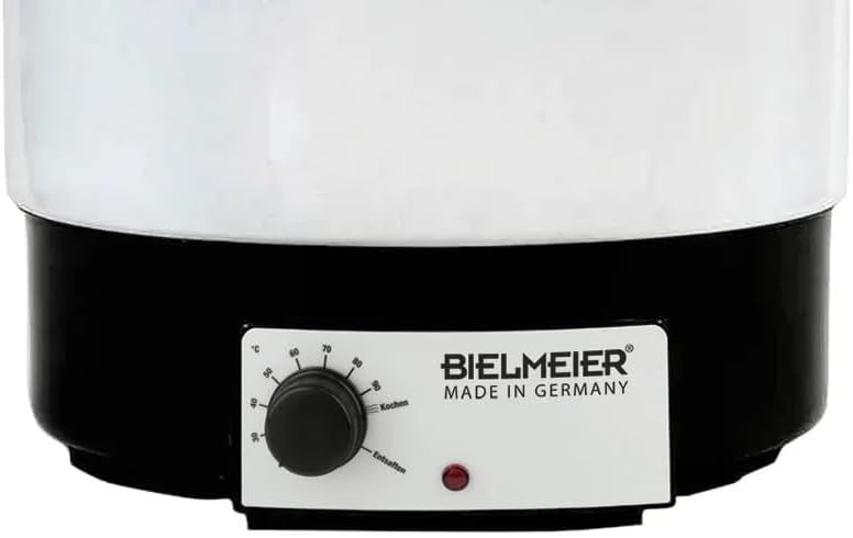 BIELMEIER Einkochautomat Emaille 29 Liter 2000W, Einkochen Einwecken Einkochtopf elektrisch, Weckaut