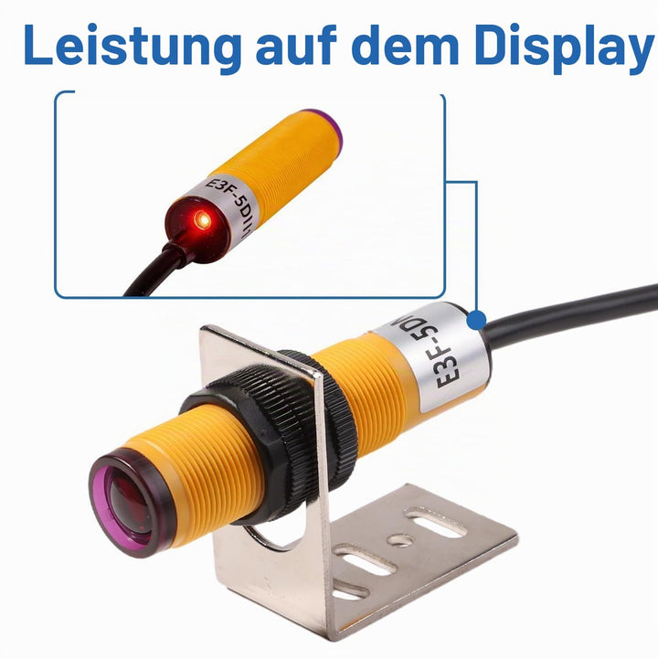E3F-5DN1-5L kapazitiver sensor, 2 Stück 5m Infrarot Photoelektrischer Sensorschalter Fotoelektrische