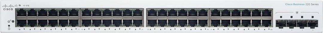 Cisco Business CBS220-48T-4G Smart Switch | 48 GE-Ports | 4x1G SFP | 3 Jahre eingeschränkte Hardware