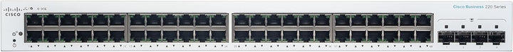 Cisco Business CBS220-48T-4G Smart Switch | 48 GE-Ports | 4x1G SFP | 3 Jahre eingeschränkte Hardware