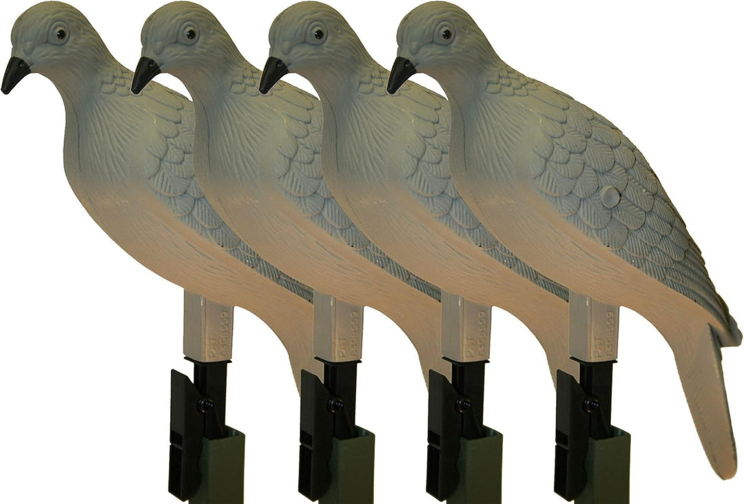 MOJO Outdoors Tauben-Lockvögel, zum Anklippen, 4 Stück