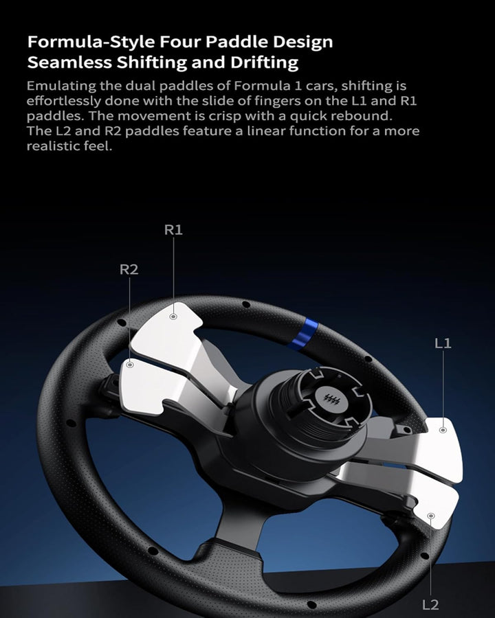 PXN V99 PC Racing Wheel mit Pedalen und Shifter, 3NM Force Feedback Lenkrad für Xbox One, Xbox Serie