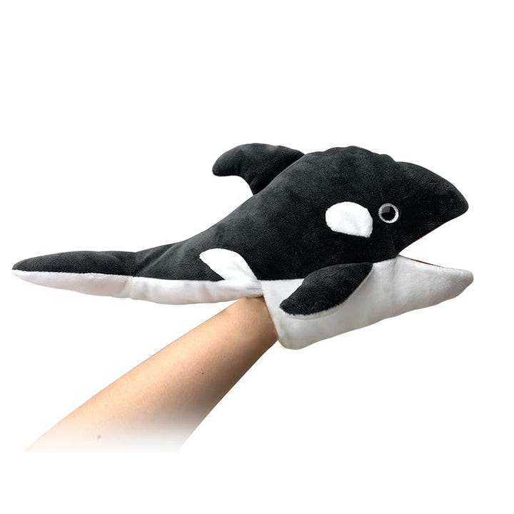 LOMTRATS Meerestier-Handpuppen für Kinder, Kleinkinder umfassen Haie, Wale usw. mit beweglichen offe