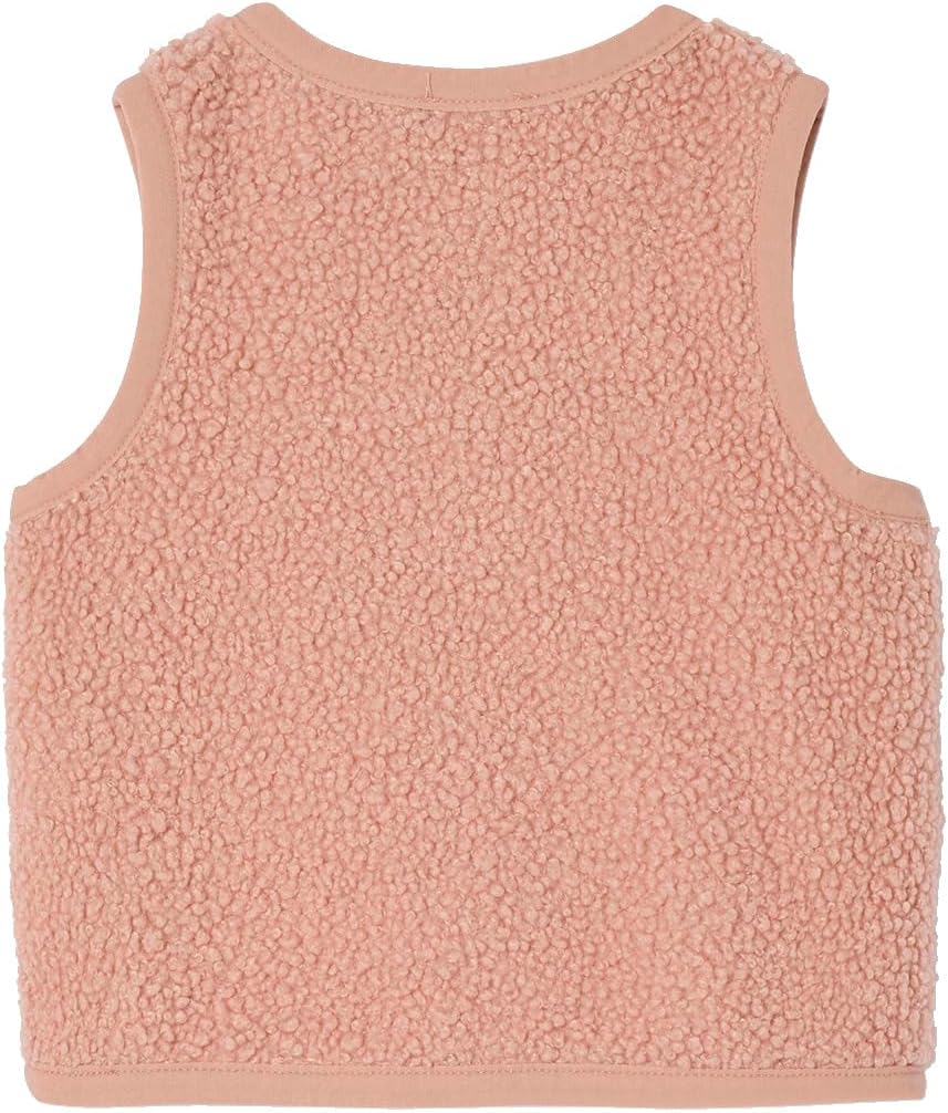 VERTBAUDET Baby Weste aus Teddyfleece Rose Klassisch, Rose Klassisch