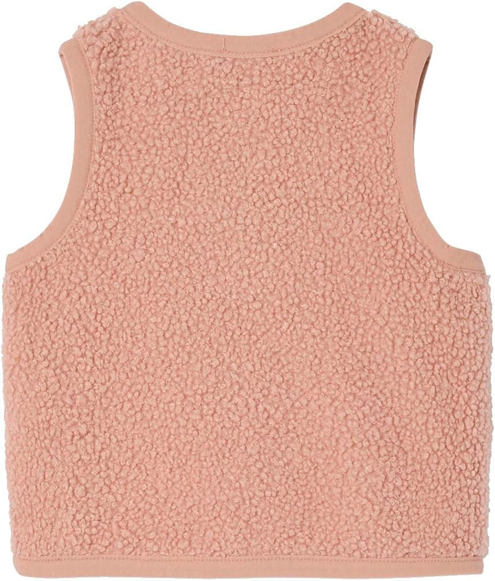 VERTBAUDET Baby Weste aus Teddyfleece Rose Klassisch, Rose Klassisch