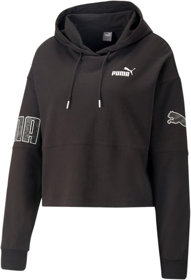 PUMA Power Colorblock Sommer Hoodie für Damen XXL Schwarz, XXL Schwarz