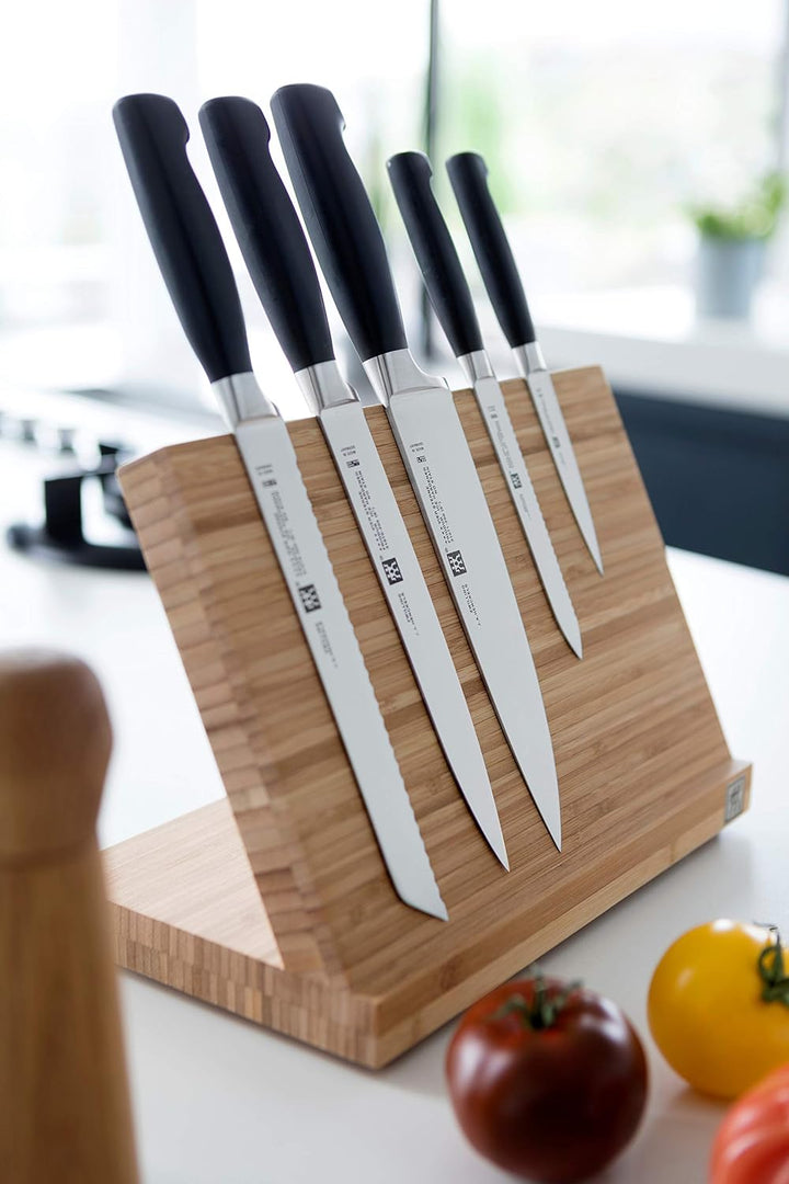Zwilling 35046-110-0 Messerblock, Holz & Messer-Set, 3-tlg., Spick-/Garniermesser, Fleischmesser, Ko