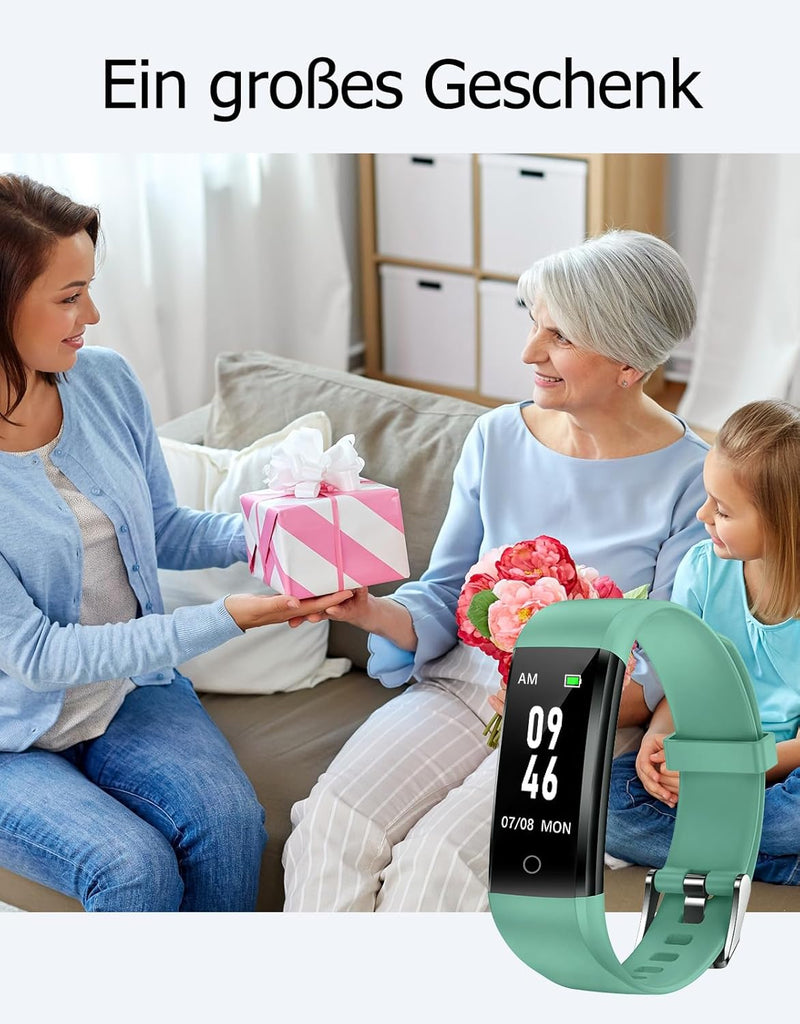 GRV Schrittzähler Uhr Ohne Bluetooth/App/Handy für Damen und Heren,Kinder Fitness Tracker Fitnessuhr