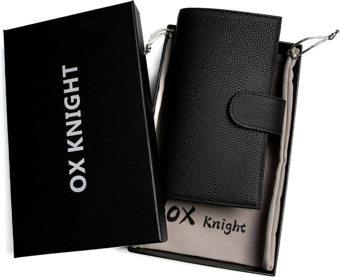 Ox Knight Ledereinband für Hobonichi Weeks/Weeks Mega - mit Stiftschlaufe, Kartenfächern, Rückentasc