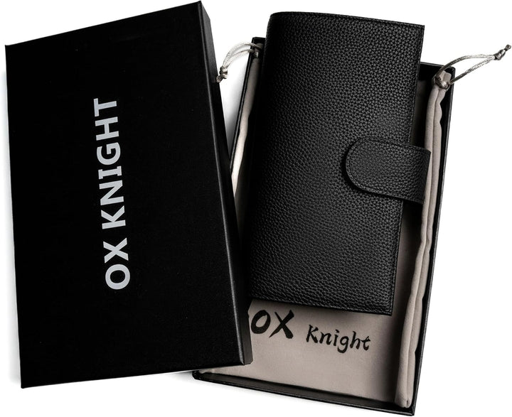 Ox Knight Ledereinband für Hobonichi Weeks/Weeks Mega - mit Stiftschlaufe, Kartenfächern, Rückentasc