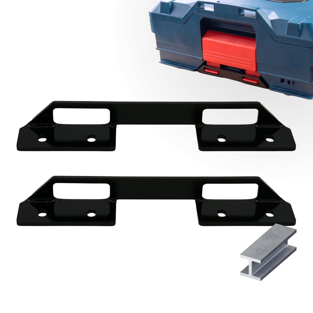 Stahl Halterung für Bosch L-BOXX &amp; Sortimo - Robuster L-Boxx Halter für Fahrzeugeinrichtung, Werksta
