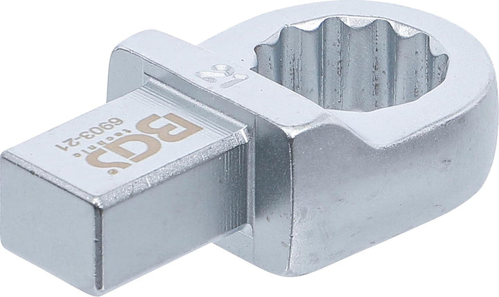 BGS 6903-21 | Einsteck-Ringschlüssel | 21 mm | Aufnahme 14 x 18 mm, 21 mm