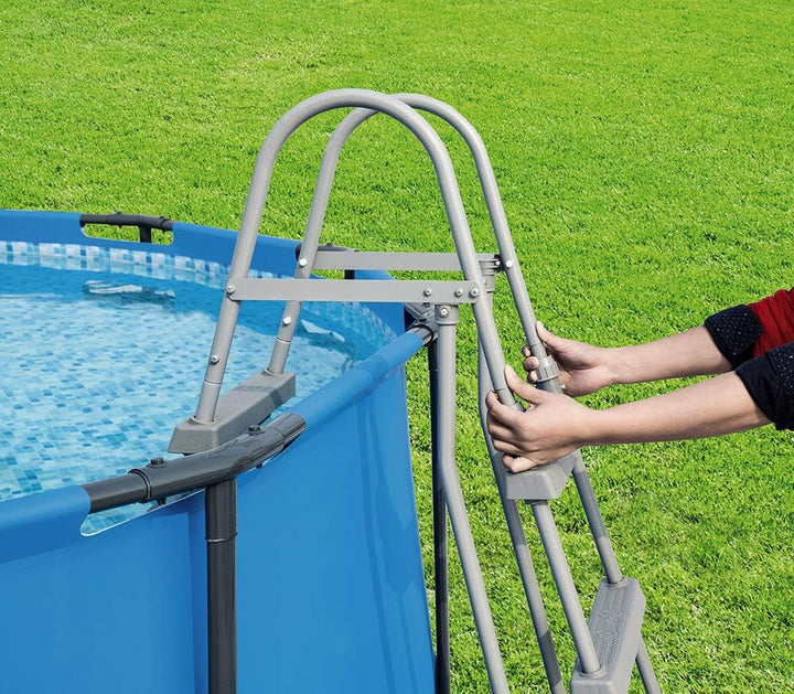 Bestway Poolzubehör Sicherheitsleiter, 107 cm, mehrfarbig, 107 cm