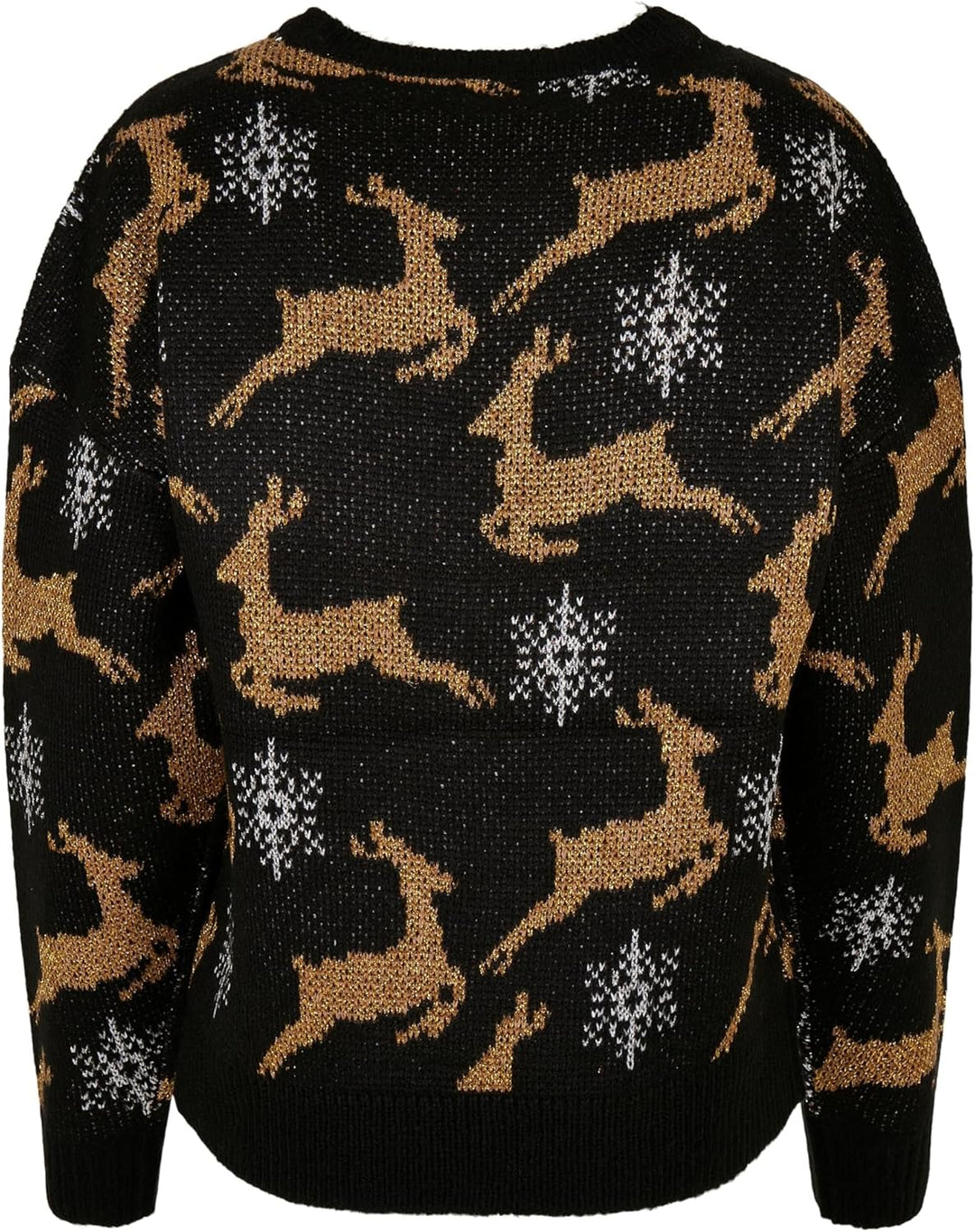 Urban Classics Damen Pullover Ladies Oversized Christmas Sweater, Sweatshirt mit weihnachtlichem Mot