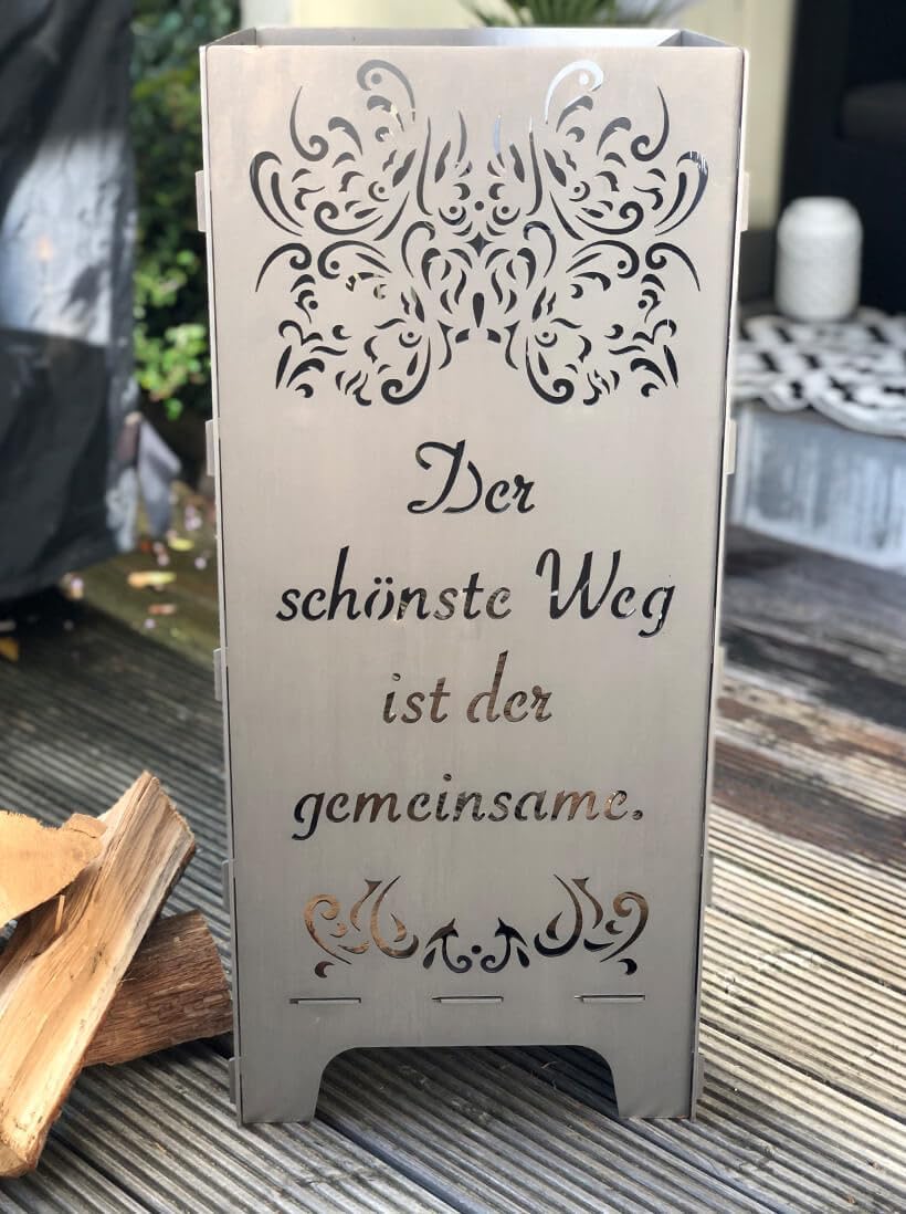 EXTRAVAGANT® Feuertonne Hochzeit Hochzeitsgeschenk PERSONALISIERT Namen Brautpaar Geschenk individue