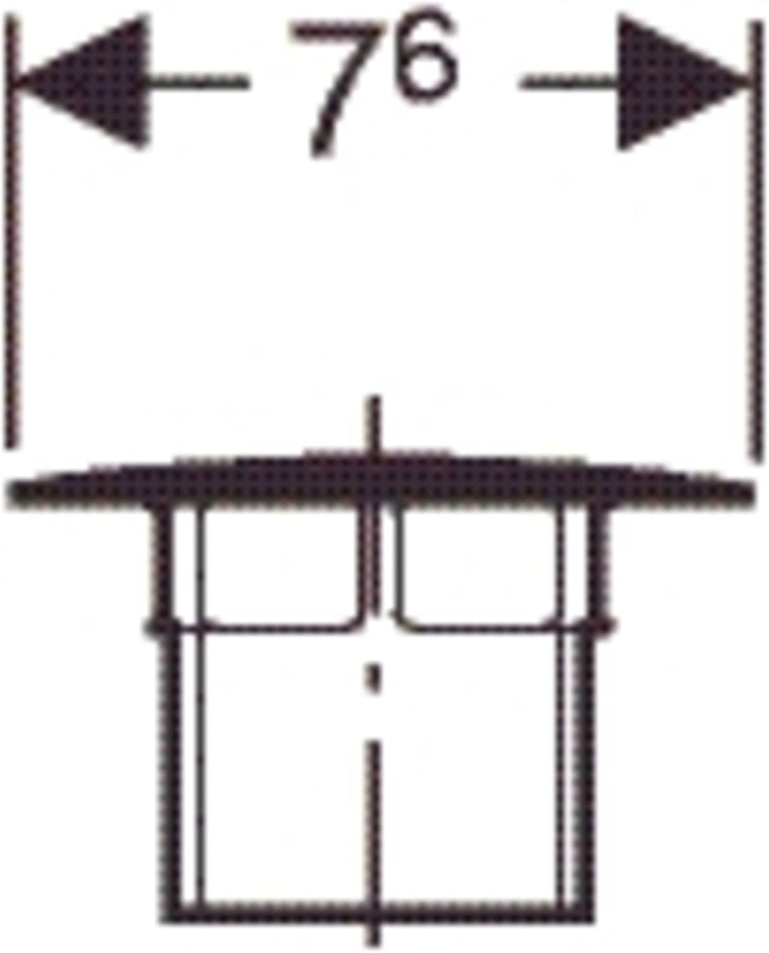 Geberit Strebenkappe Geberit Ventil mit Stopfen: Chrom glänzend (240.750.21.1)