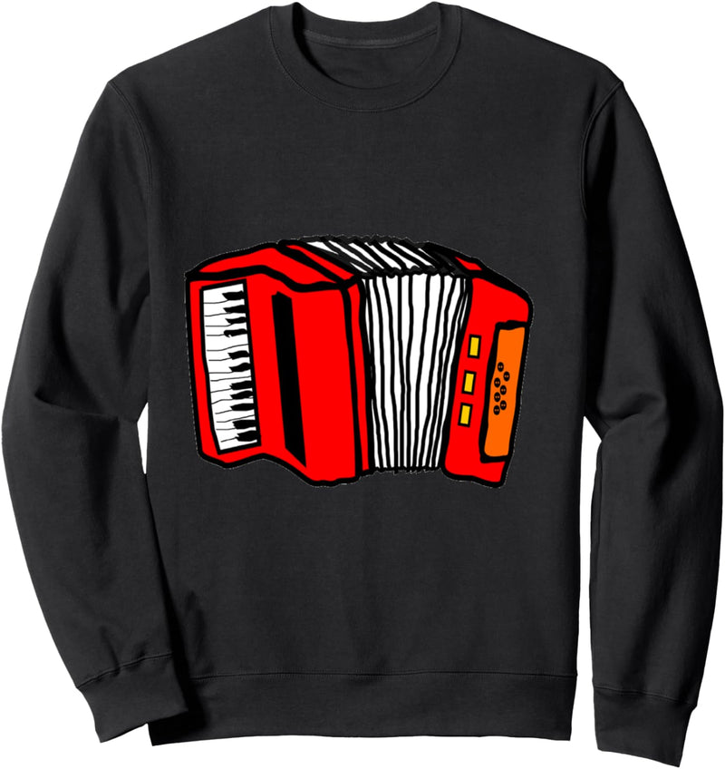 Cartoon Akkordeon Fun Polka Music Instrument Sweatshirt