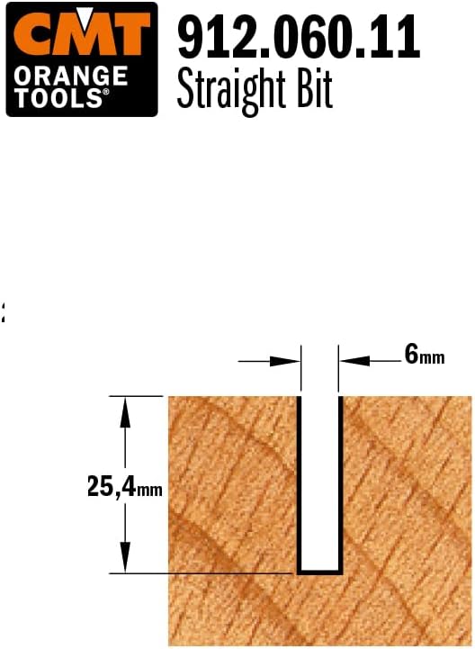 Cmt orange Tools 912.060.11 – Erdbeere gerade HWM (begriffsklärung) S 8 D 6 x 25