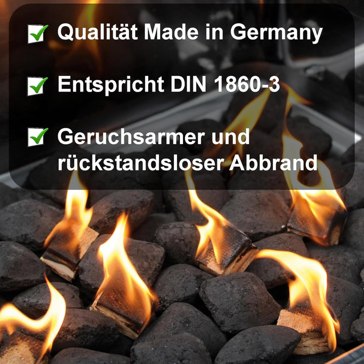 (7 kg) Öko Anzündwürfel vom Deutschen Hersteller, Grillanzünder, Kaminanzünder, Ofenanzünder, Anzünd