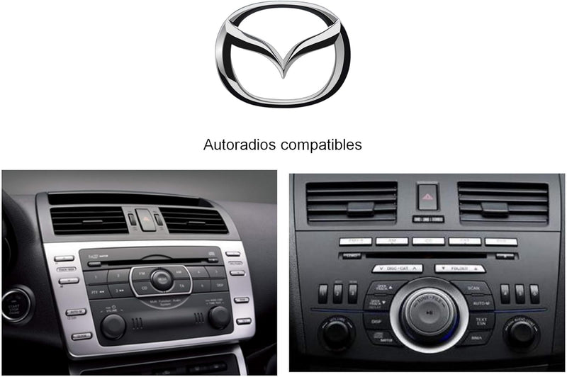 USB Interface MP3 FLAC - Auxiliary für Auto Mazda | Ladegerät | Klinkenbuchse | Unsichtbares Unterpu